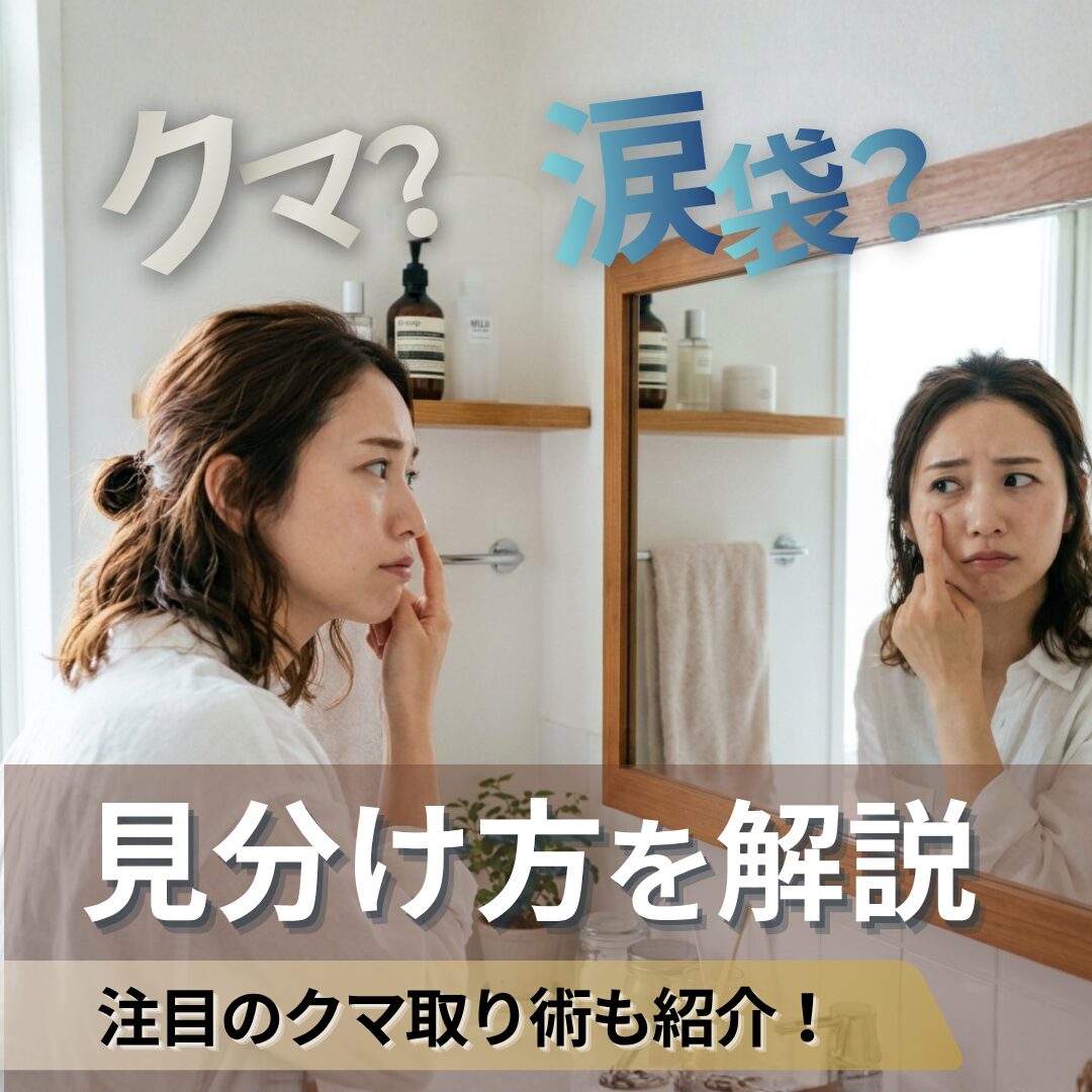 クマか涙袋かわからないときの見分け方！｜AELLE CLINIC（アエルクリニック）