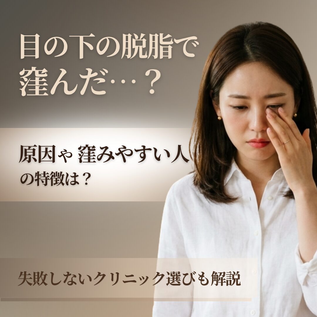 目の下の脱脂で窪んだ？原因や修正方法｜AELLE CLINIC（アエルクリニック）