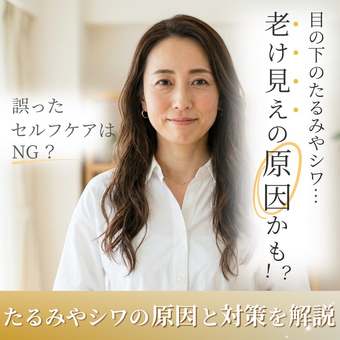 目の下のたるみやシワがひどい！原因と対策｜AELLE CLINIC（アエルクリニック）